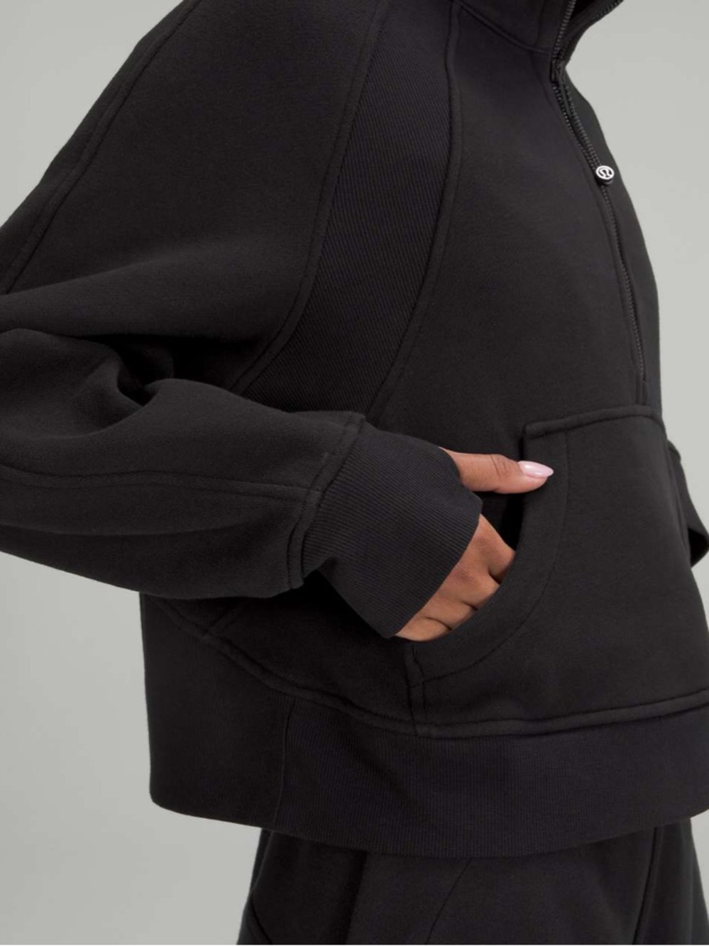 Lululemon Scuba Oversized Funnel Neck Black Sweatshirt Women’s Size XS | S - Picture 9 of 14